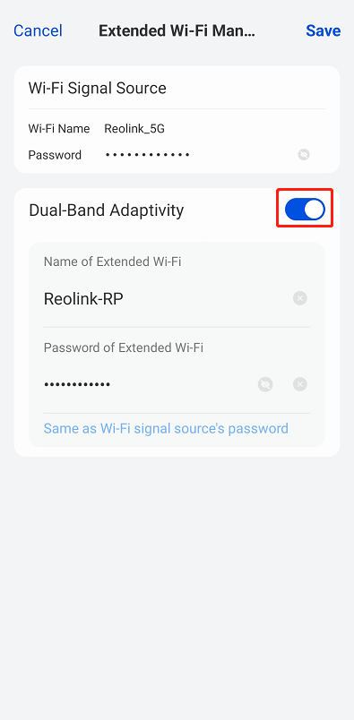 dual band adaptivity on