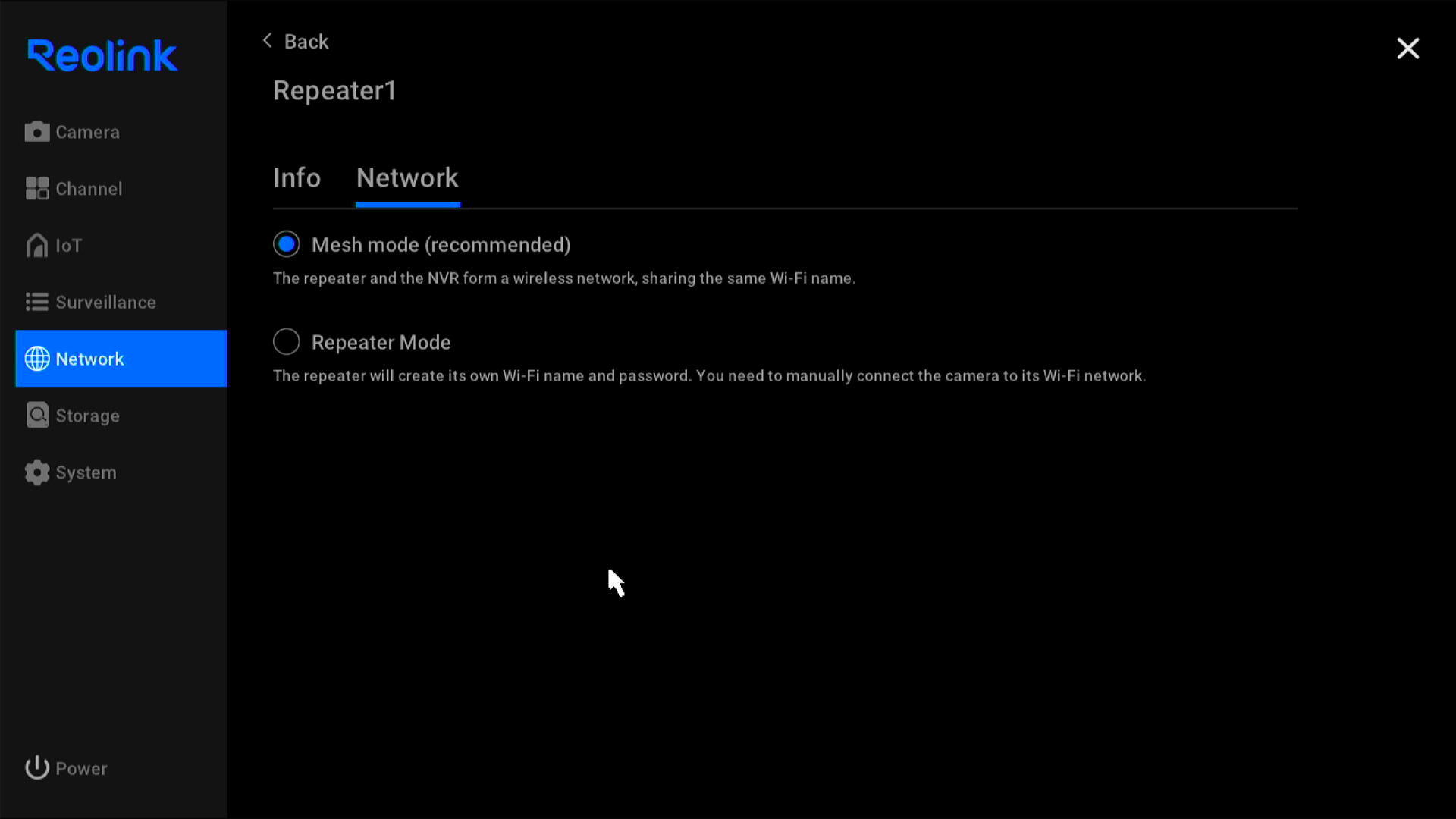 network info