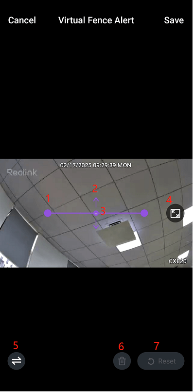 edit virtual fence line