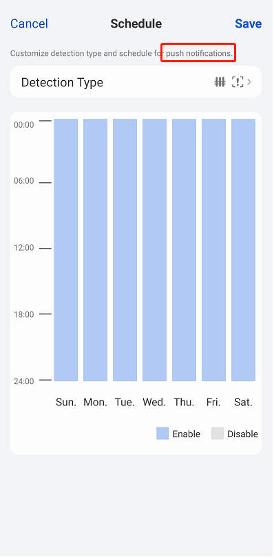 push notifications schedule