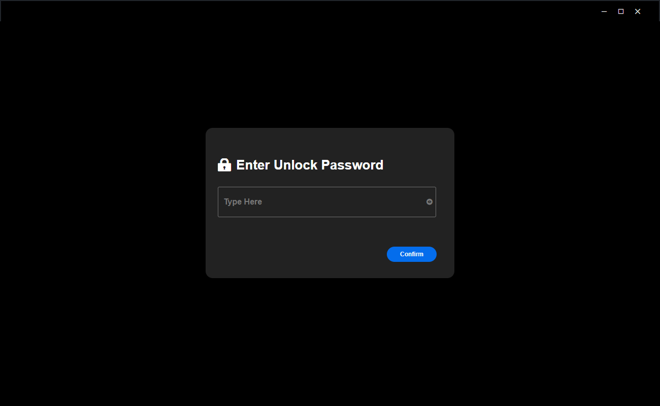 enter unlock password