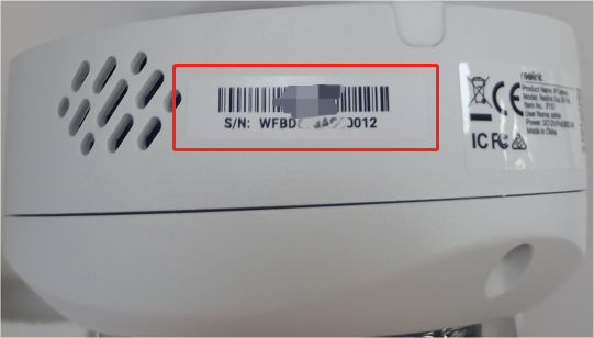 Series number camera