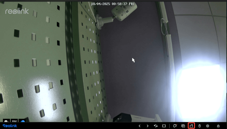 tap backup（live view）