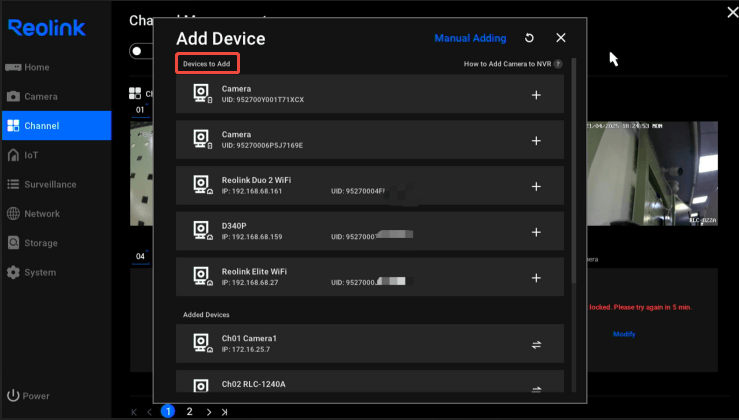 device to add