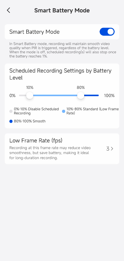 set up smart battery mode
