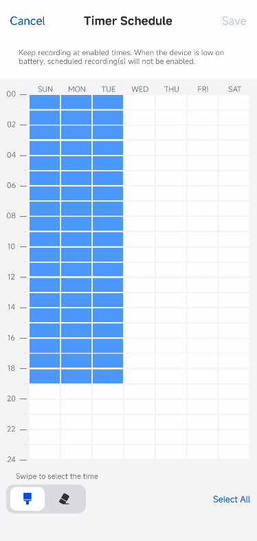 altas timer schedule