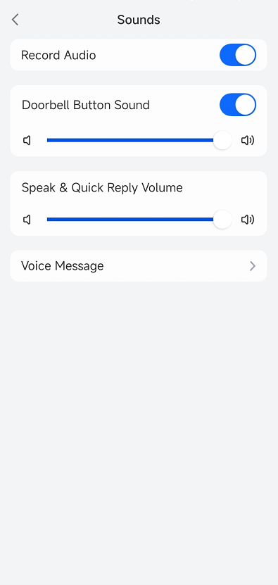 sound settings page