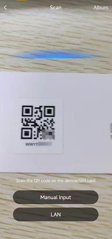 scan QR code