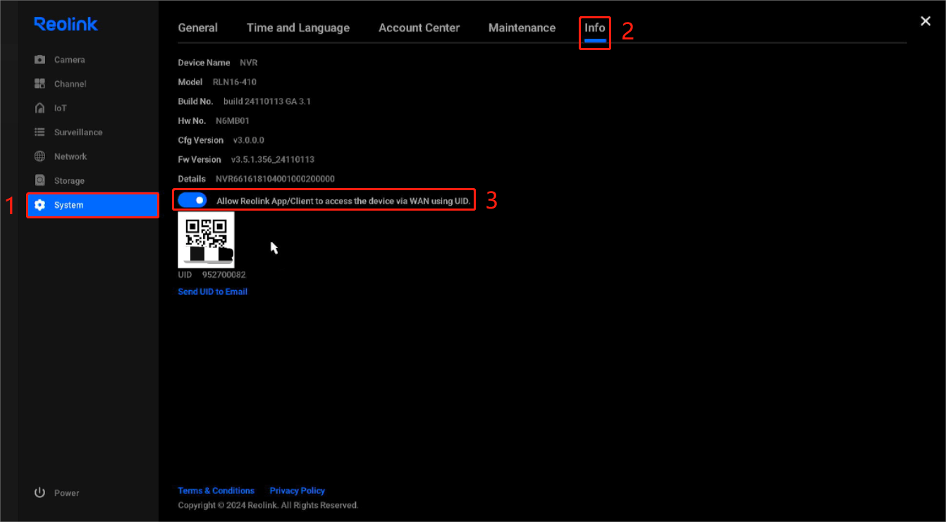 enable UID
