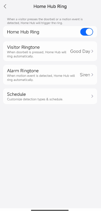 home hub ring