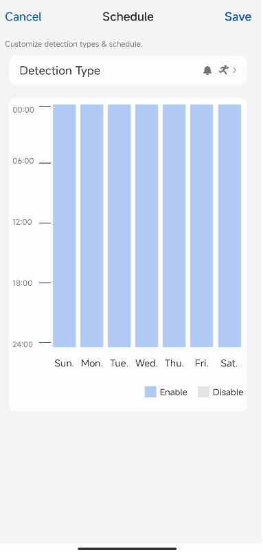 home hub ring schedule