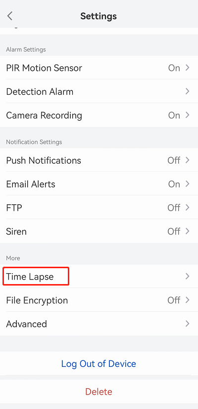 Time Lapse