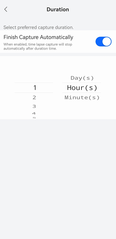Finish Capture Automatically