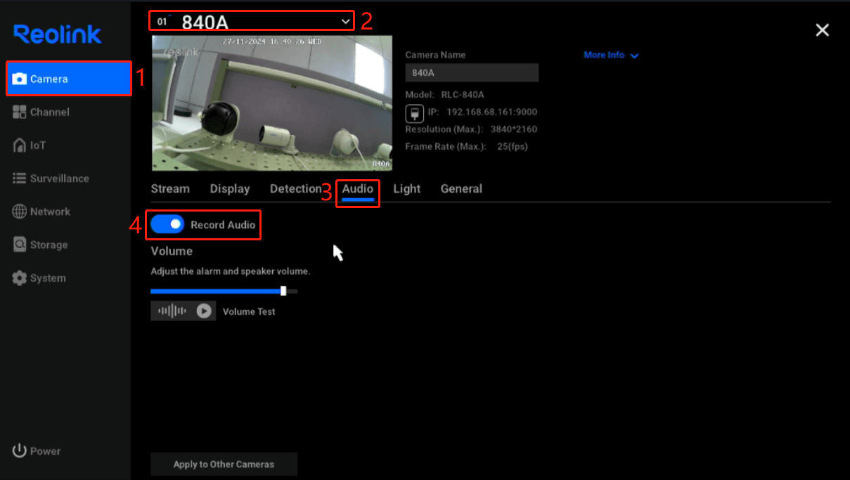 Enable Record Audio