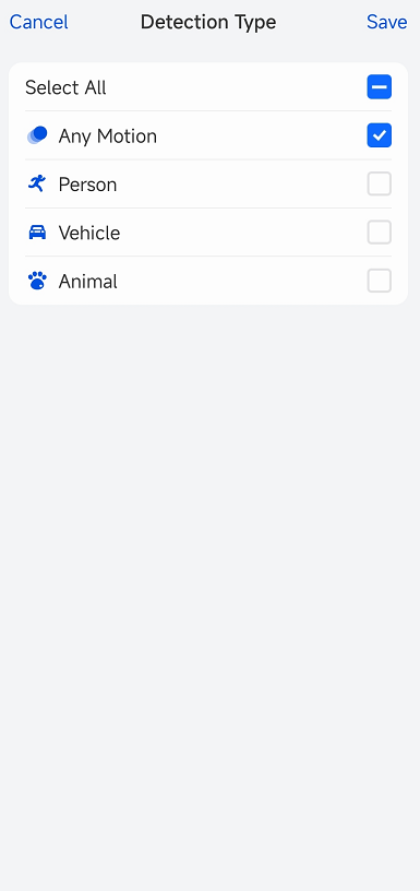 select a type