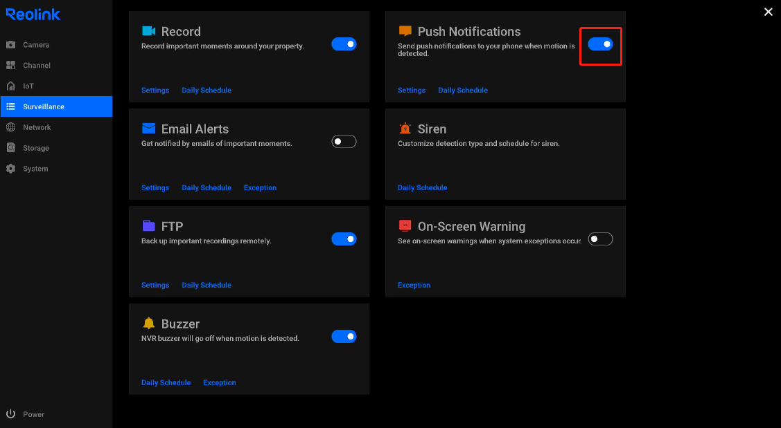 enable Push Notifications