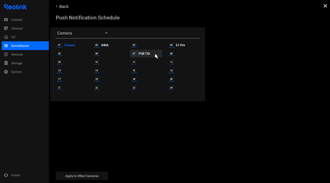 Choose the channel you want