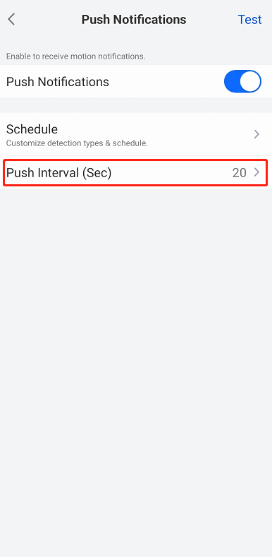 push interval