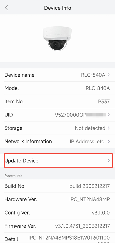 Update Device