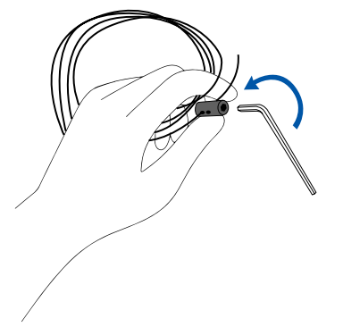 loosen screws