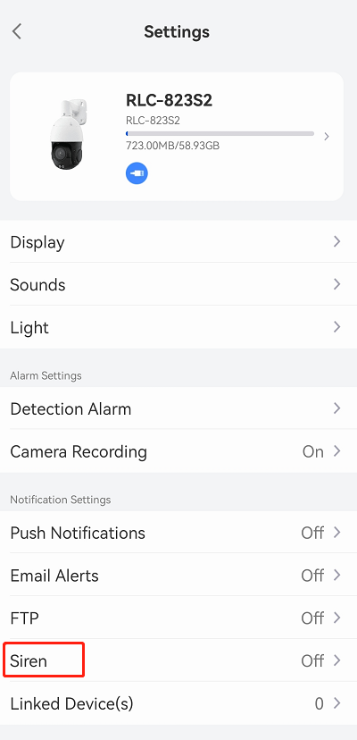 tap Siren