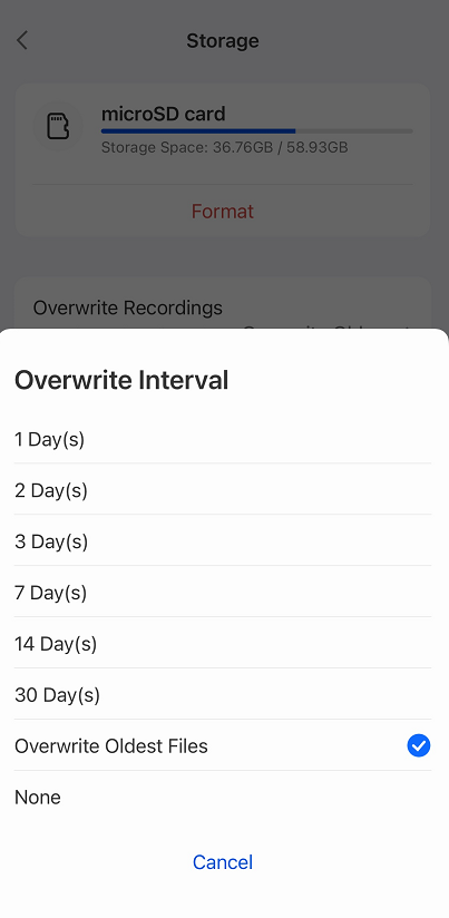 overwrite option