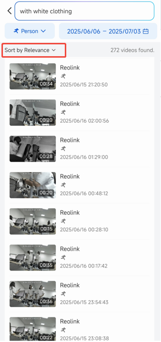search result
