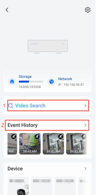 AI video search NVR
