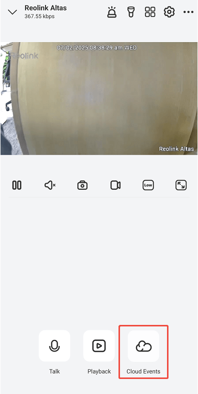 cloud events app