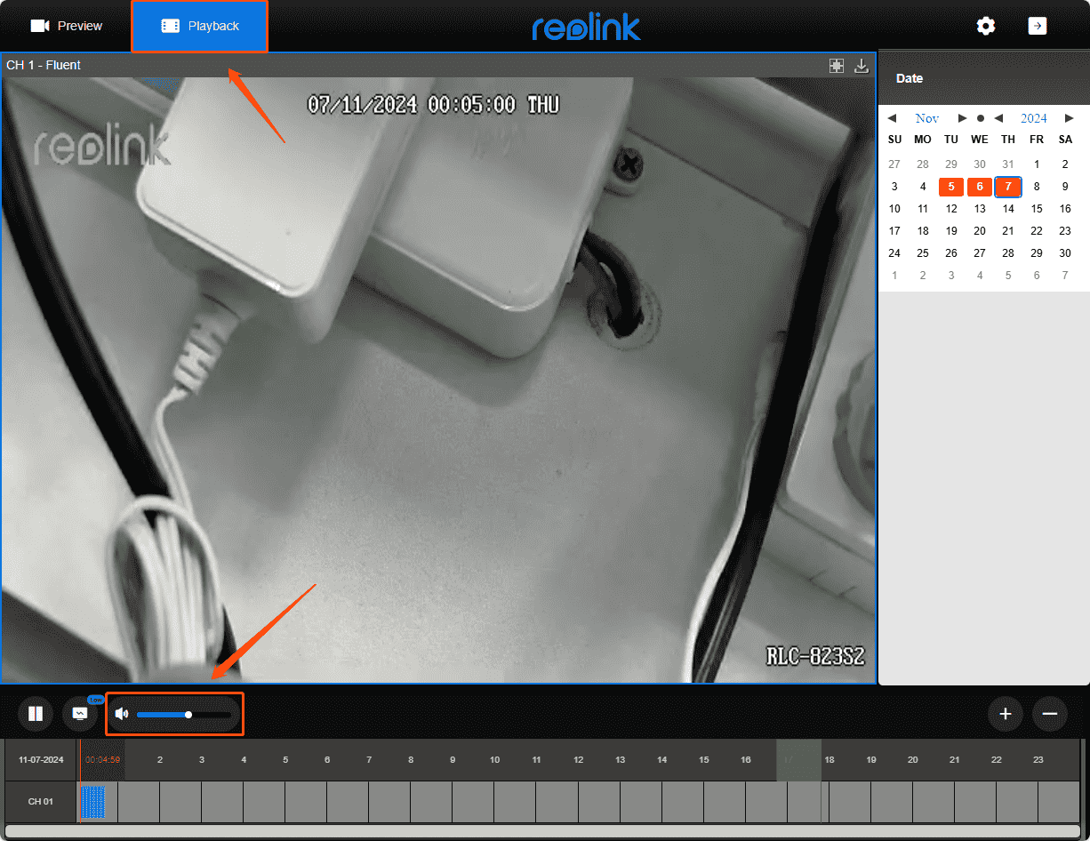 playback audio