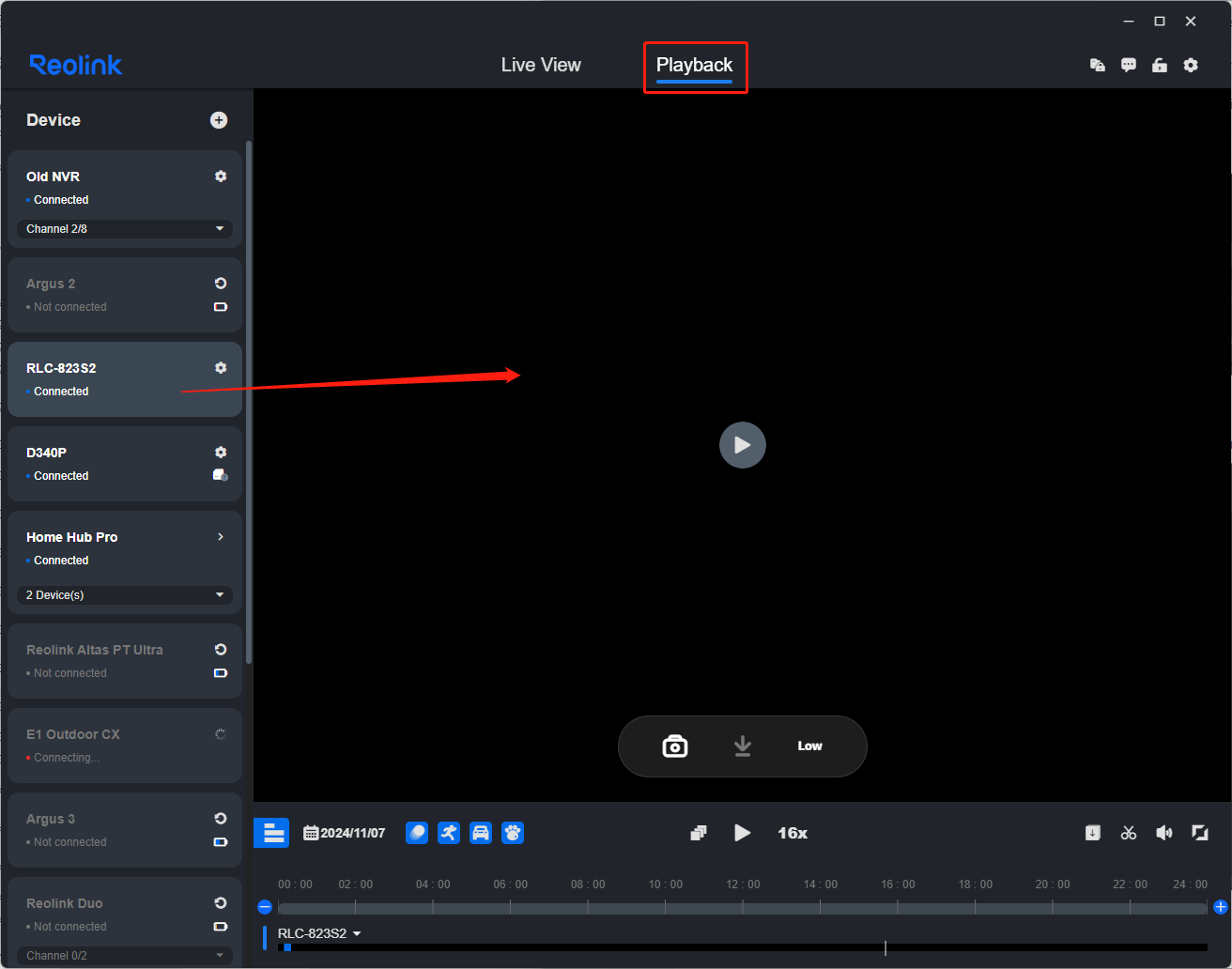 playback RLC
