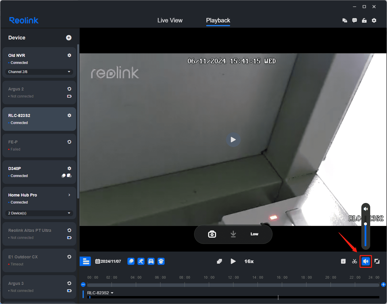 playback audio
