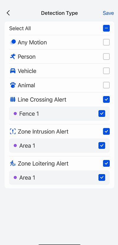 all detection types