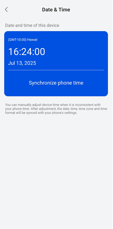 sync time