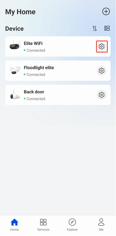 device settings
