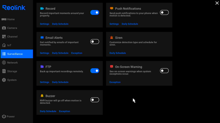 surveillance page