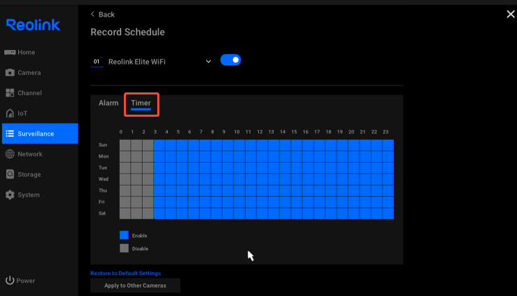 timer page