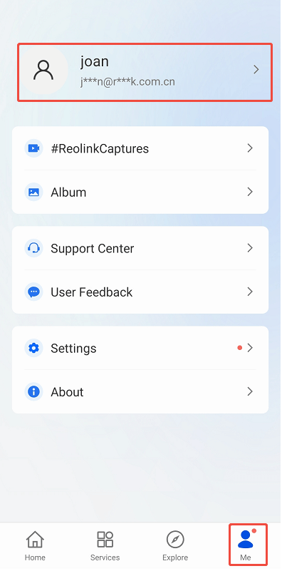 log in reolink account