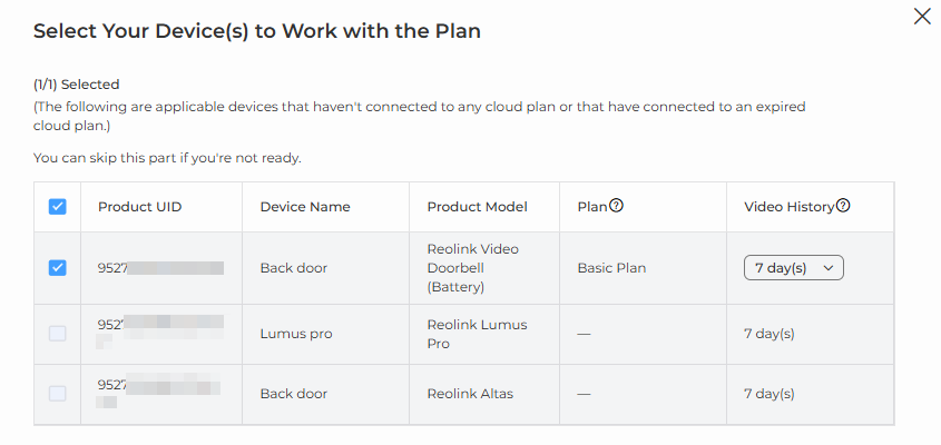 select device