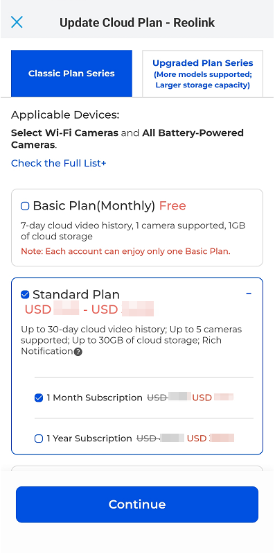 choose plan to switch