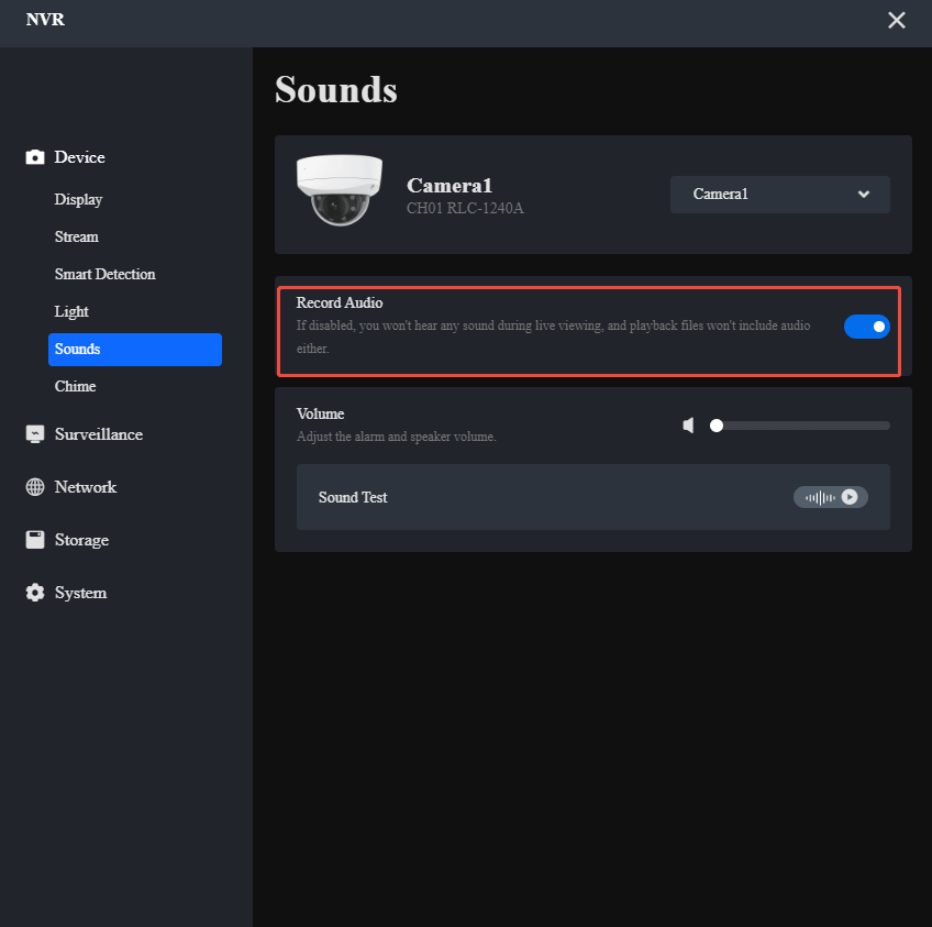 record audio