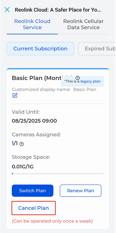 cancel plan switch