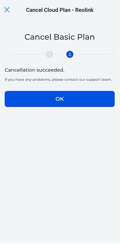 cancel succeeded