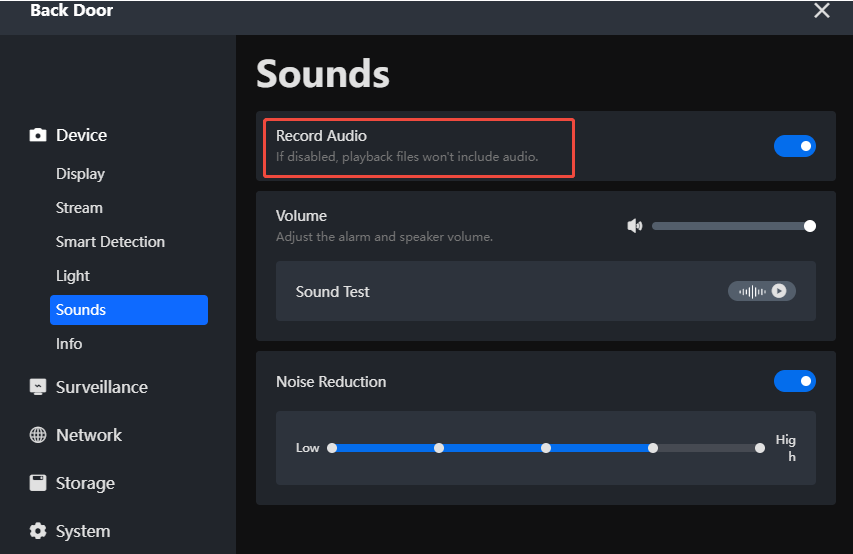 record audio only with playback