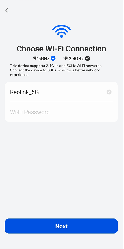 choose wifi connection