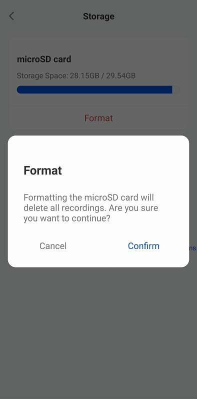 confirm format