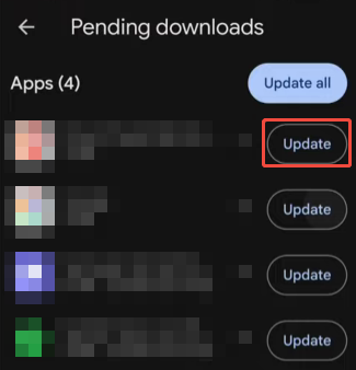update app