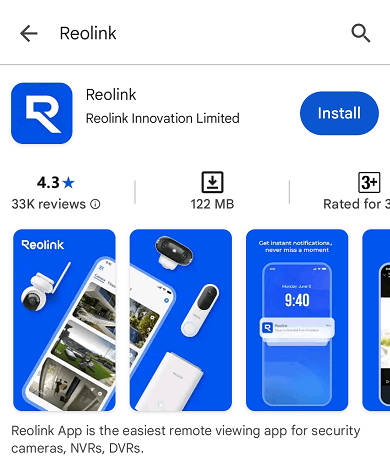 install reolink app on android