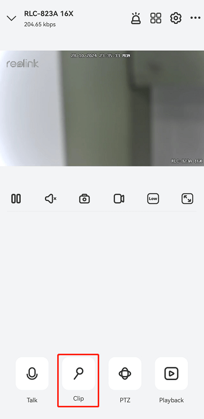 clip button