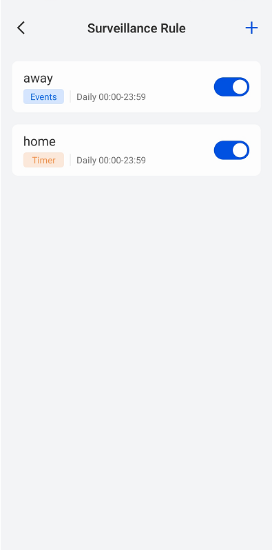 events and timer